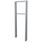 Lean-on hoop made of steel tube | Square tube, 80 x 20 mm | with cross bar | total width: 450 mm | hot-dip galvanized